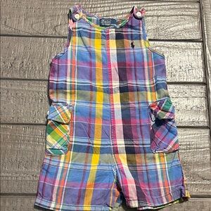 Polo by Ralph Lauren Colorful Plaid Outfit. 12 Months